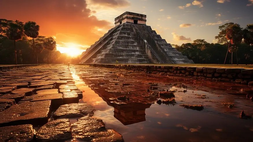 Chichen Itza, Kukulkan sunset