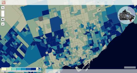 Census Zipcode Boundary Map - Premium Abstract Art Gallery - High Resolution