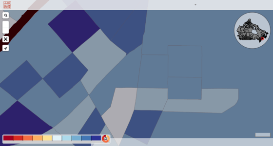 Census Zipcode Boundary Map - Creative Geometric Pattern - 8K