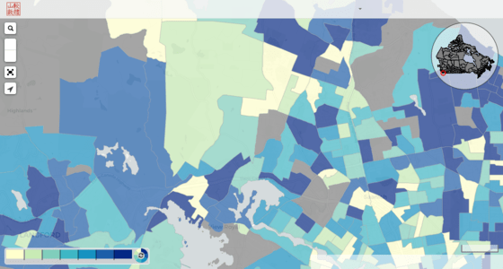 Census Zipcode Boundary Map - Premium Colorful Background Gallery - High Resolution