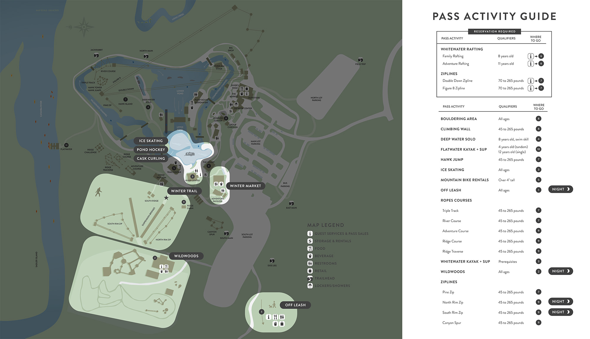 Winter At Whitewater Whitewater Center Winter Map 