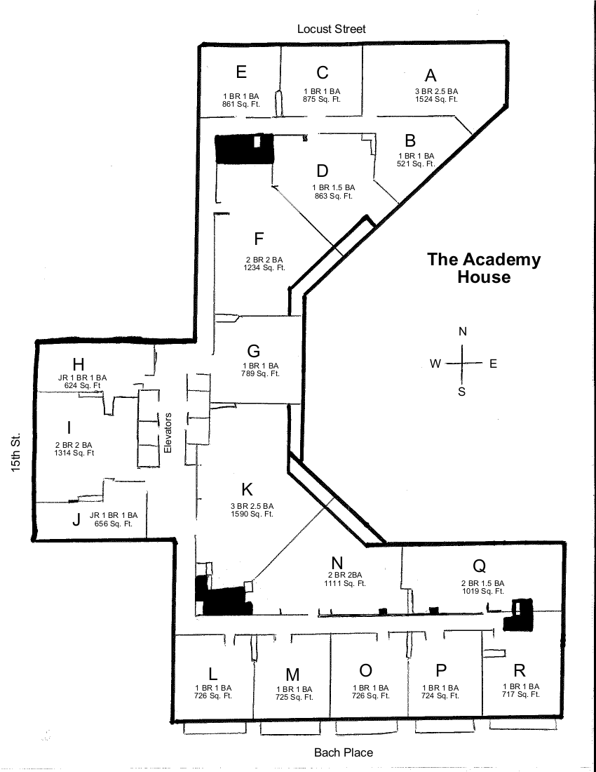 Academy House Building Layout