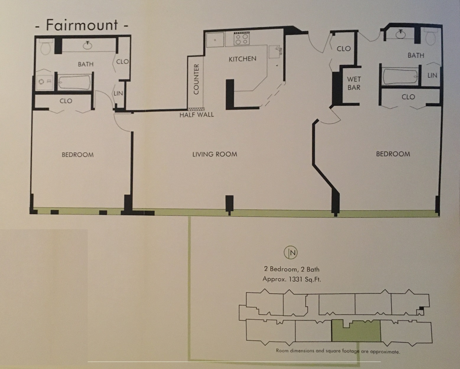 Cityview Condos - 2 bed, 2 bath Floorplan