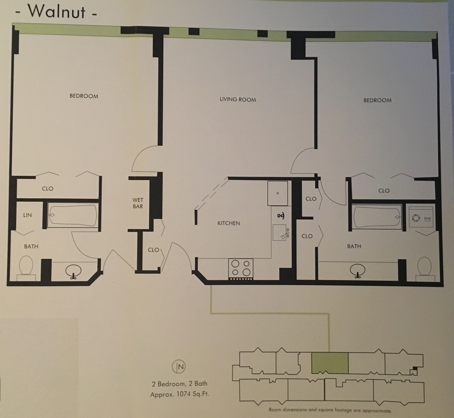 Cityview Condos - 2 bed, 2 bath Floorplan