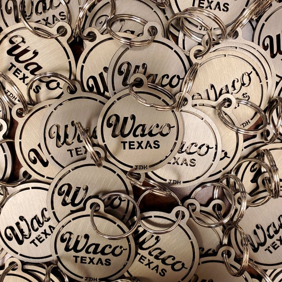 Waco, Texas Round Keychain