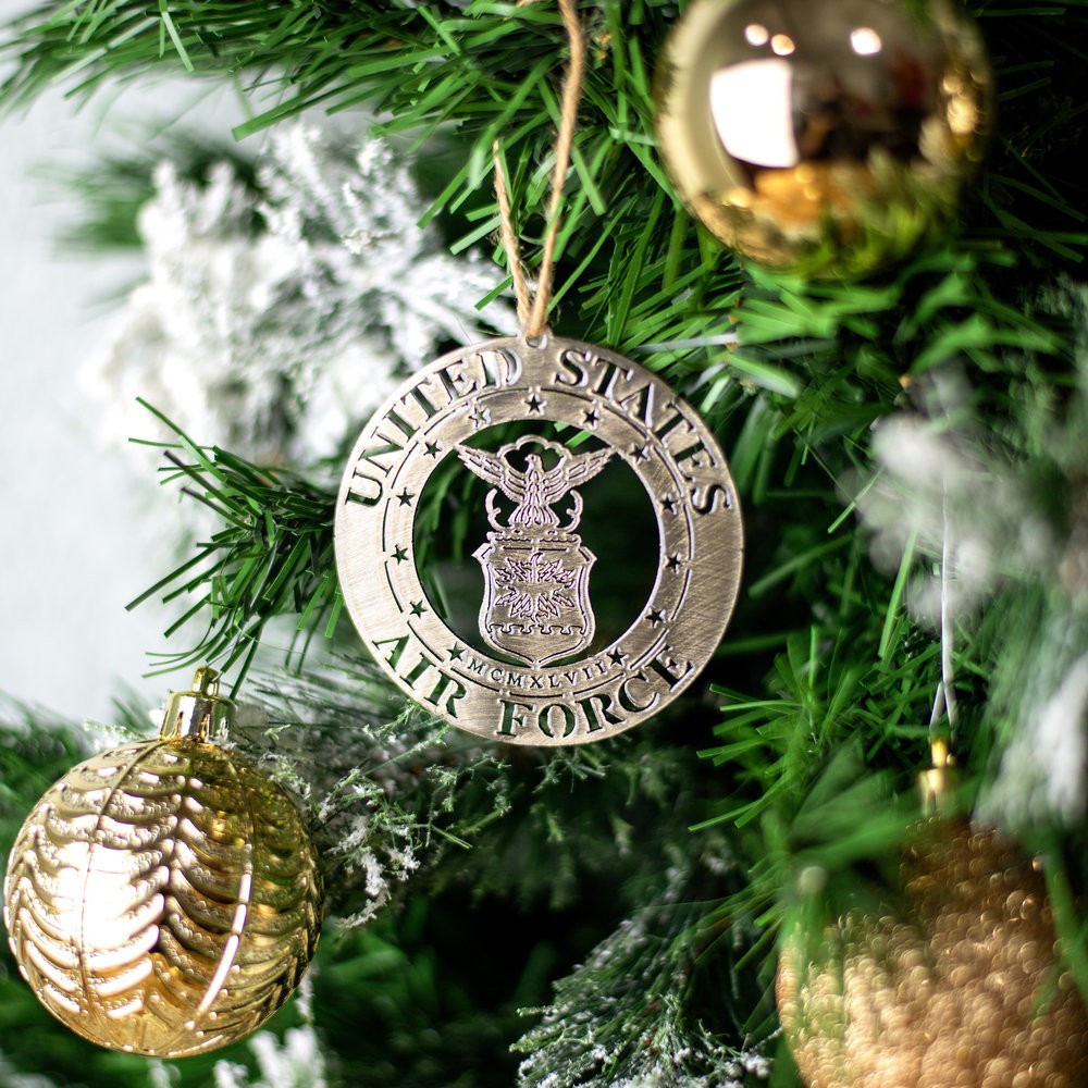 U.S. Space Force  Metal Christmas Ornament