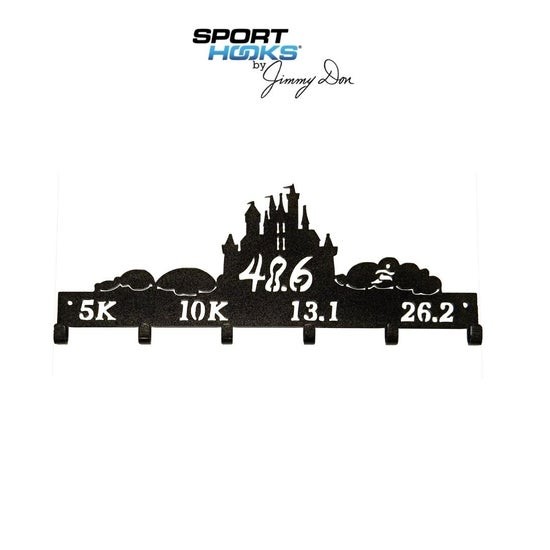 48.6 Castle Race Distance Metal Medal Hanger - 6 Hooks