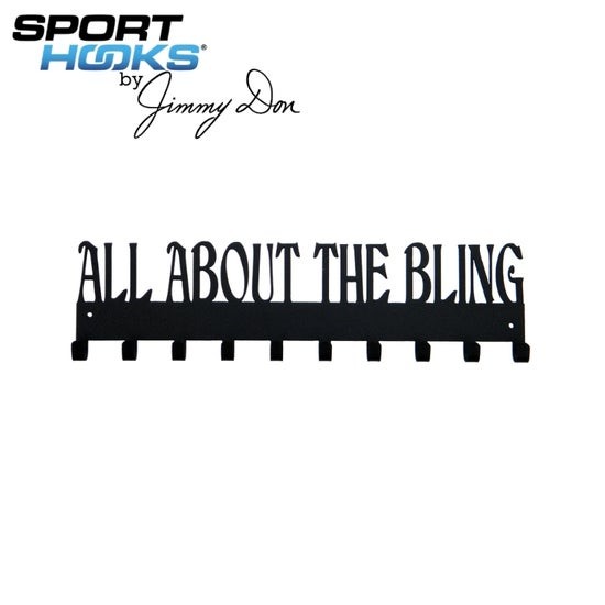All About the Bling Metal Medal Hanger – 10 Hooks