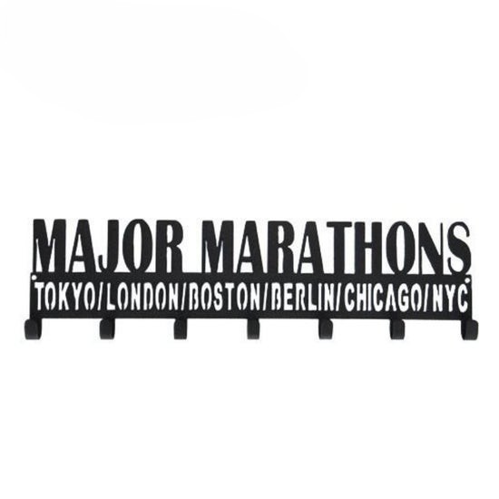 Major Marathons Cities Metal Medal Hanger – 7 Hooks