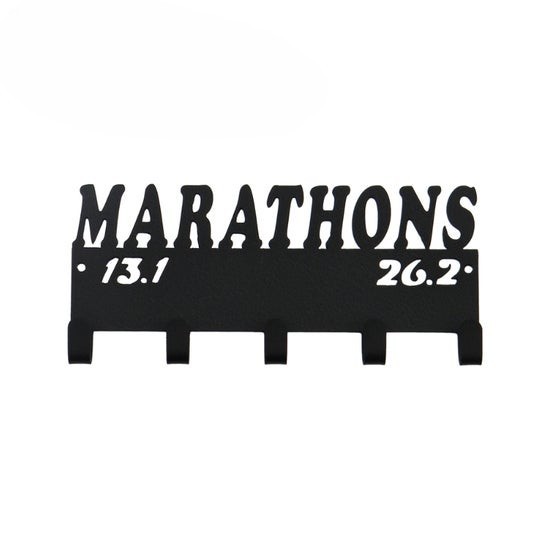 Marathons 13.1 and 26.2 Metal Medal Hanger – 5 Hooks
