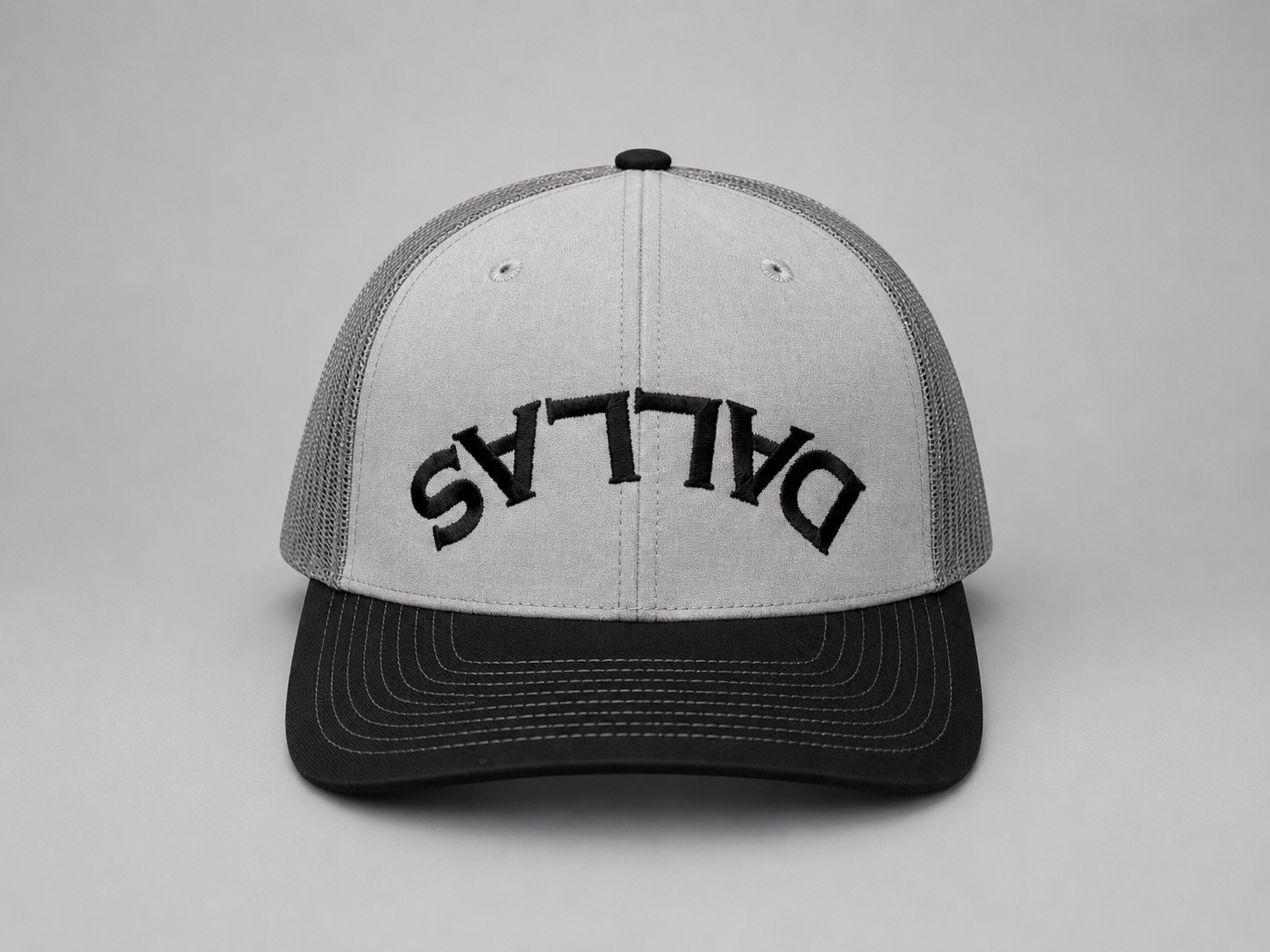 Upside Down Dallas Hat – Heather Gray / Charcoal / Black