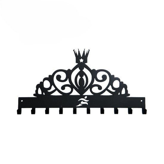 Tiara Runner Metal Black Medal Hanger – 10 Hooks