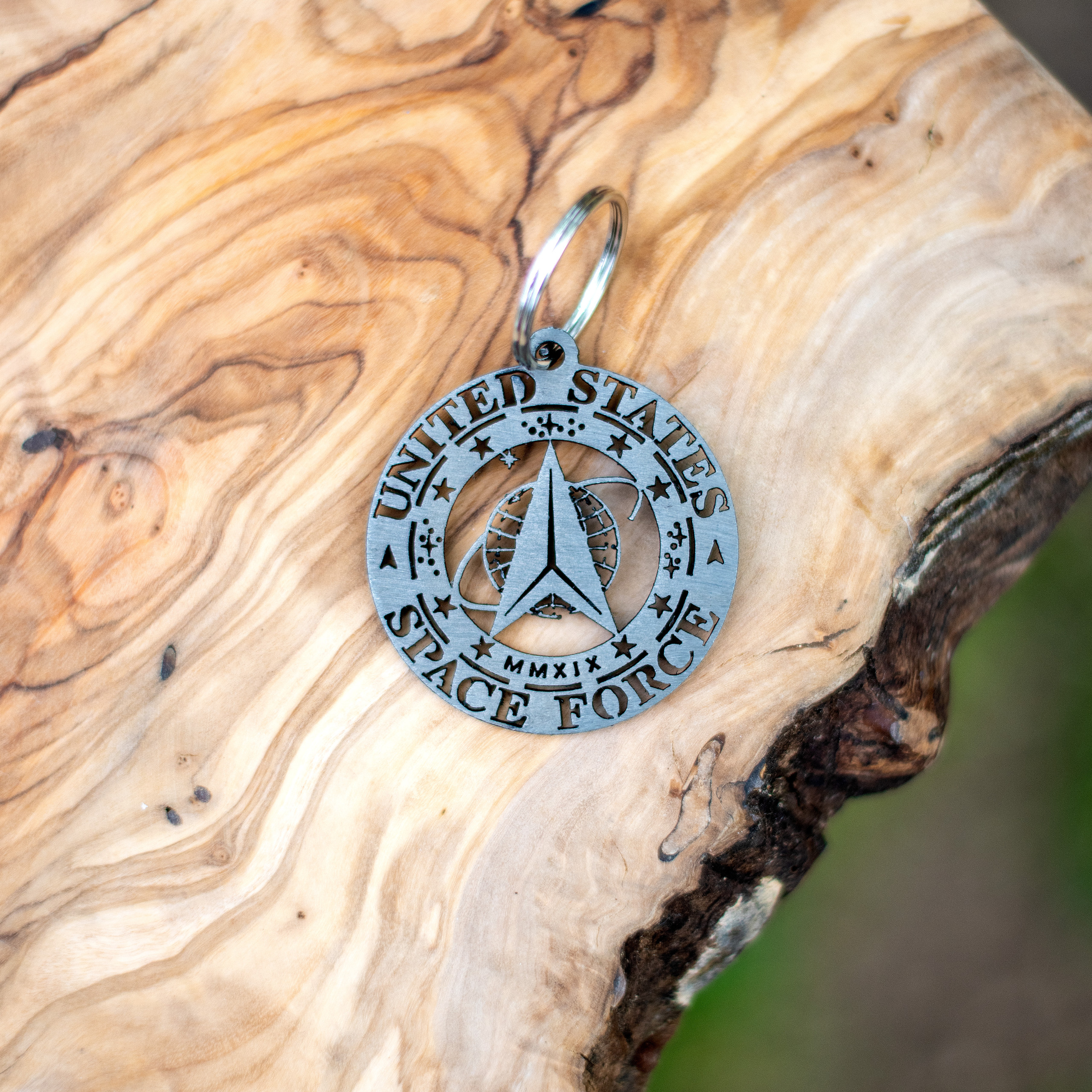 United States Space Force Emblem Metal Keychain