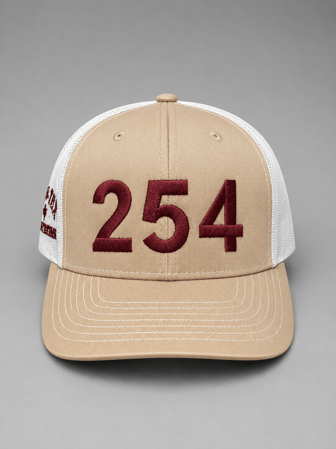 254 Hat – Khaki / White