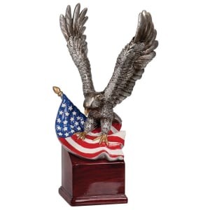Patriotic Bald Eagle Award Trophy – 10 Inch