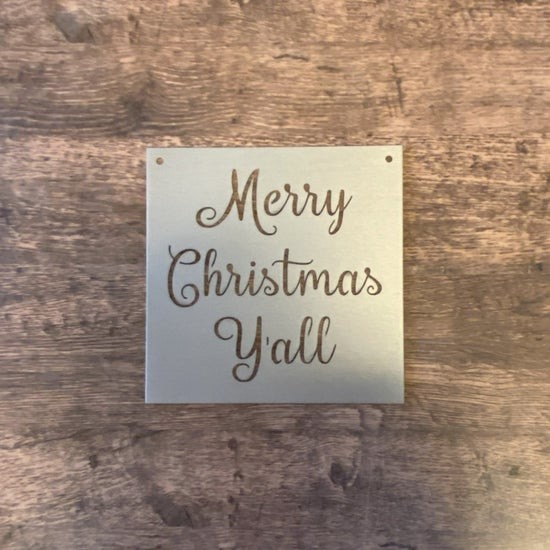 Merry Christmas Y’all Metal Sign