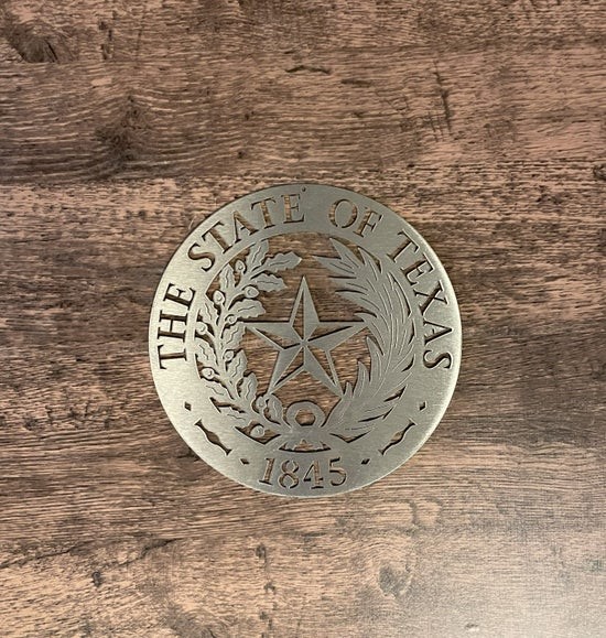 Texas State Seal Metal Wall Sign – 1845