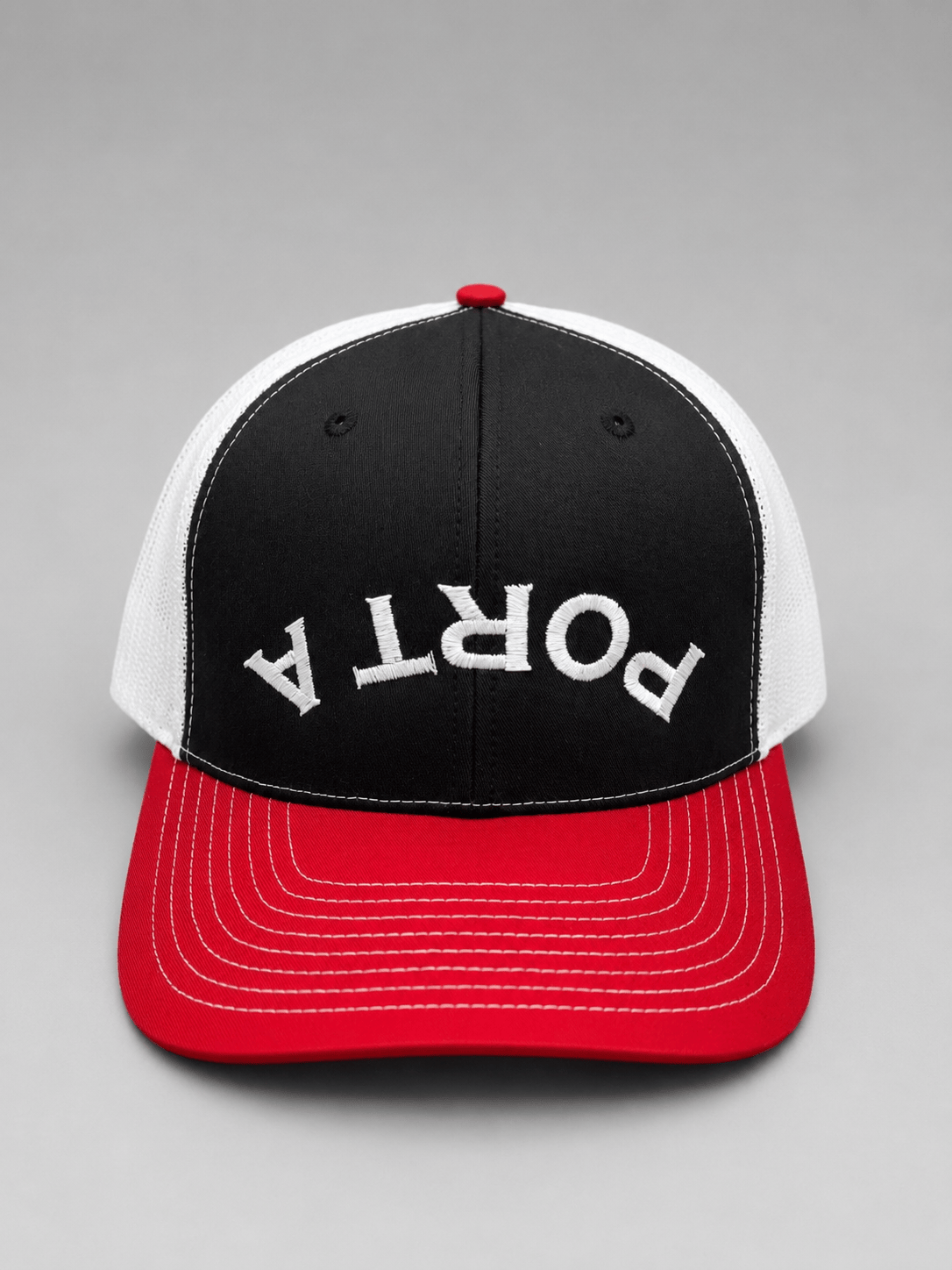 Port A Hat – Black / White / Red