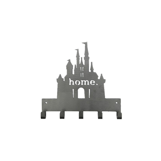 Fairytale Castle Home Metal Medal Hanger – 5 Hooks