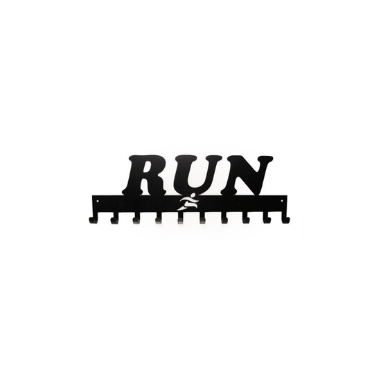 Run Cutout Metal Medal Hanger – 10 Hooks