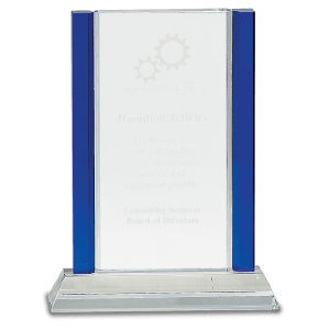 Blue Accent Glass Award