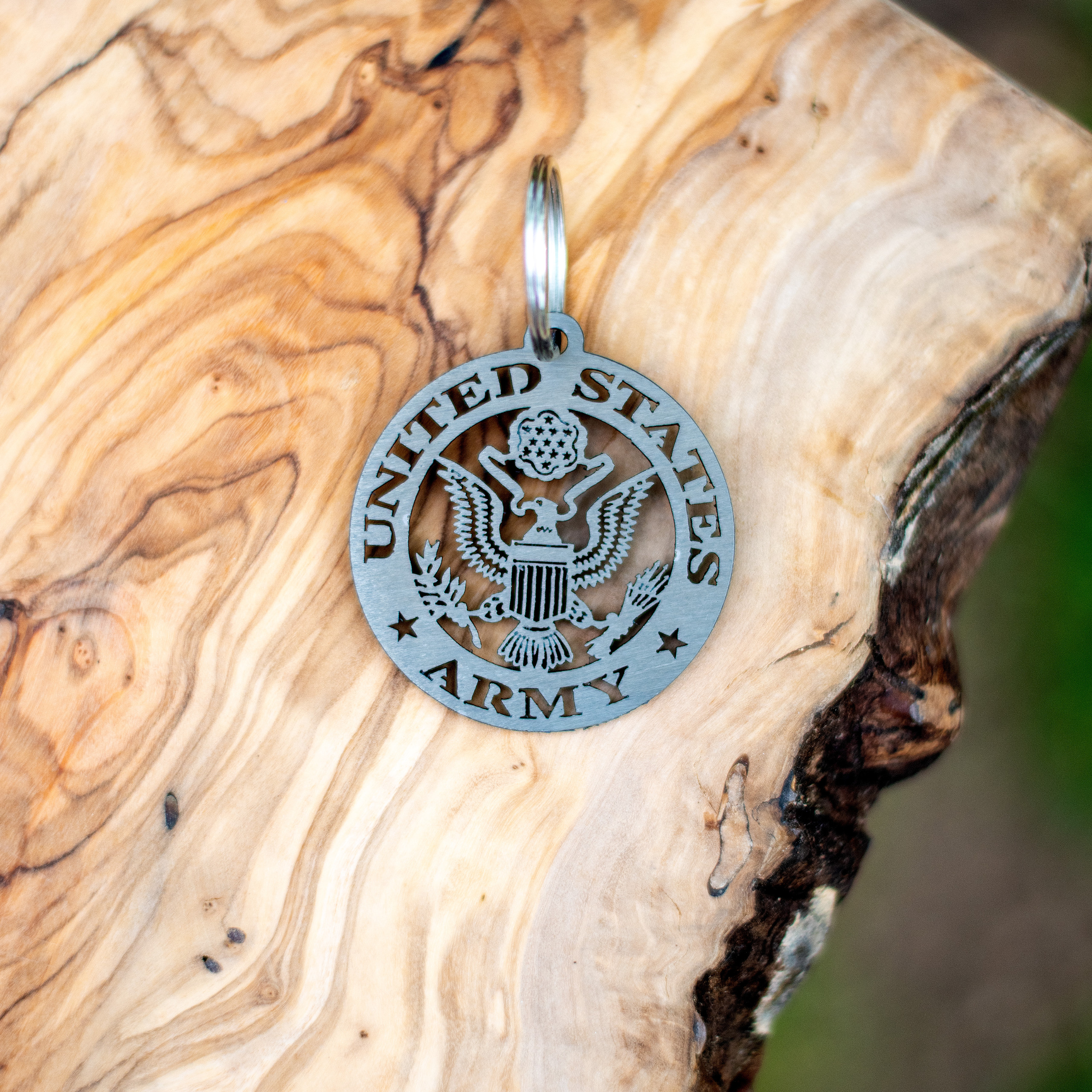 United States Army Emblem Metal Keychain