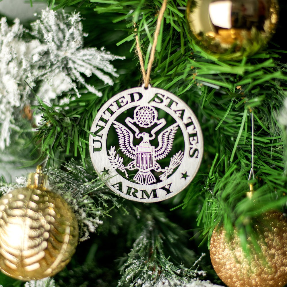 U.S. Army Metal Christmas Ornament