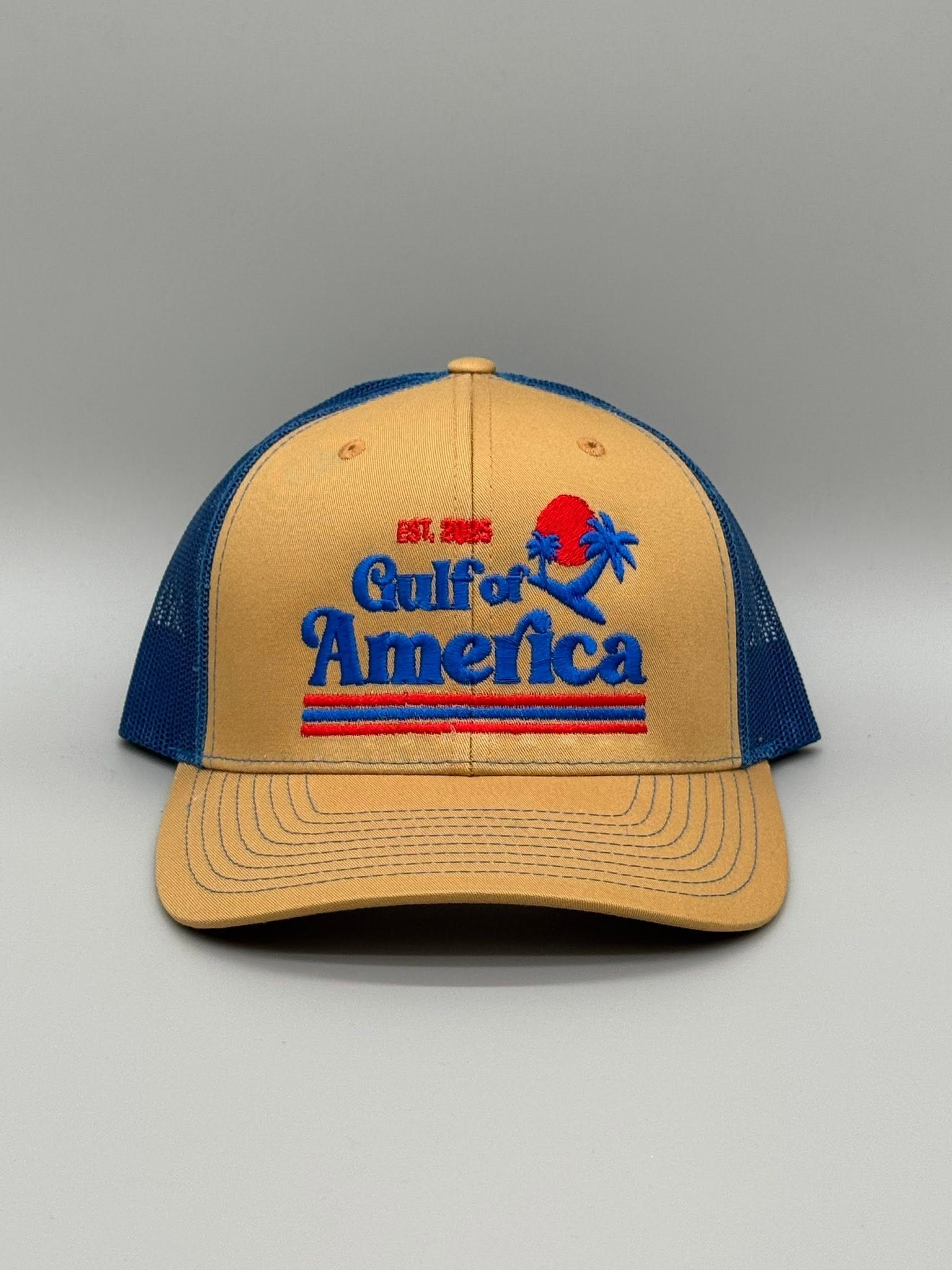 Gulf of America Hat – Birch / Royal Blue