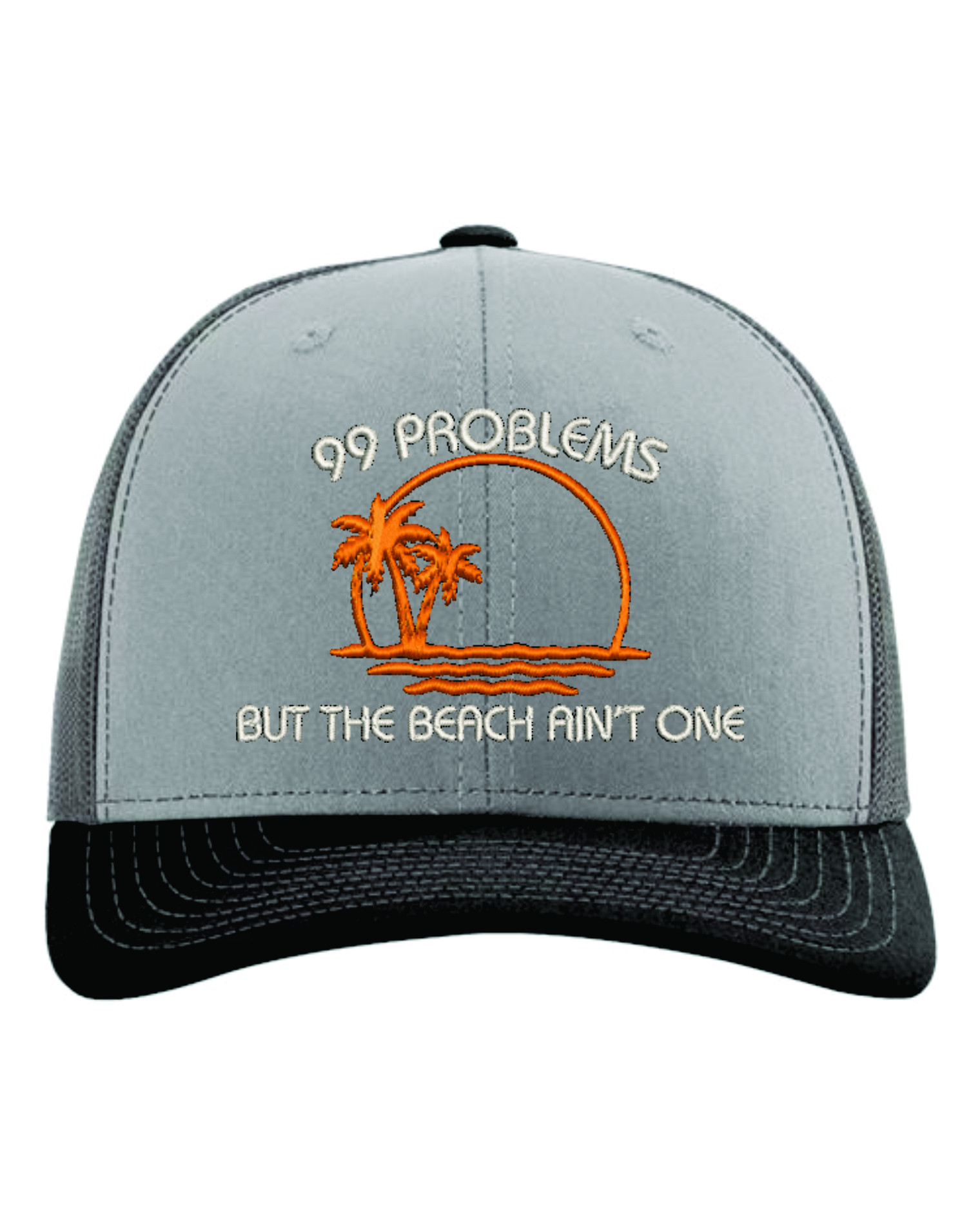 99 Problems Hat – Heather Gray / Charcoal / Black