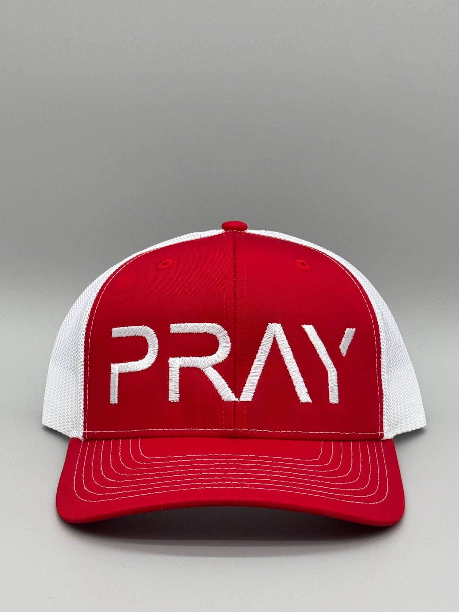 Pray Hat – Red / White