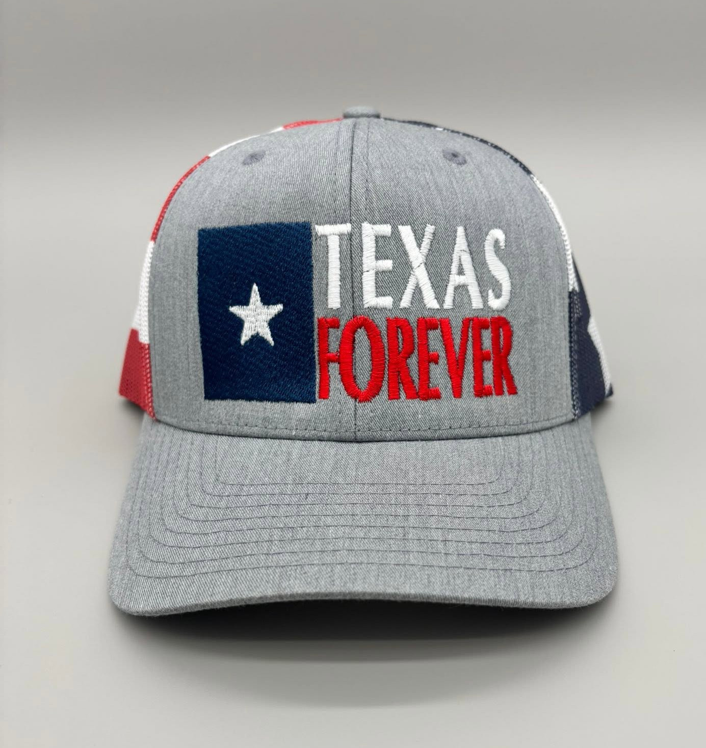 Texas Forever Hat – Heather Gray / Stars & Stripes