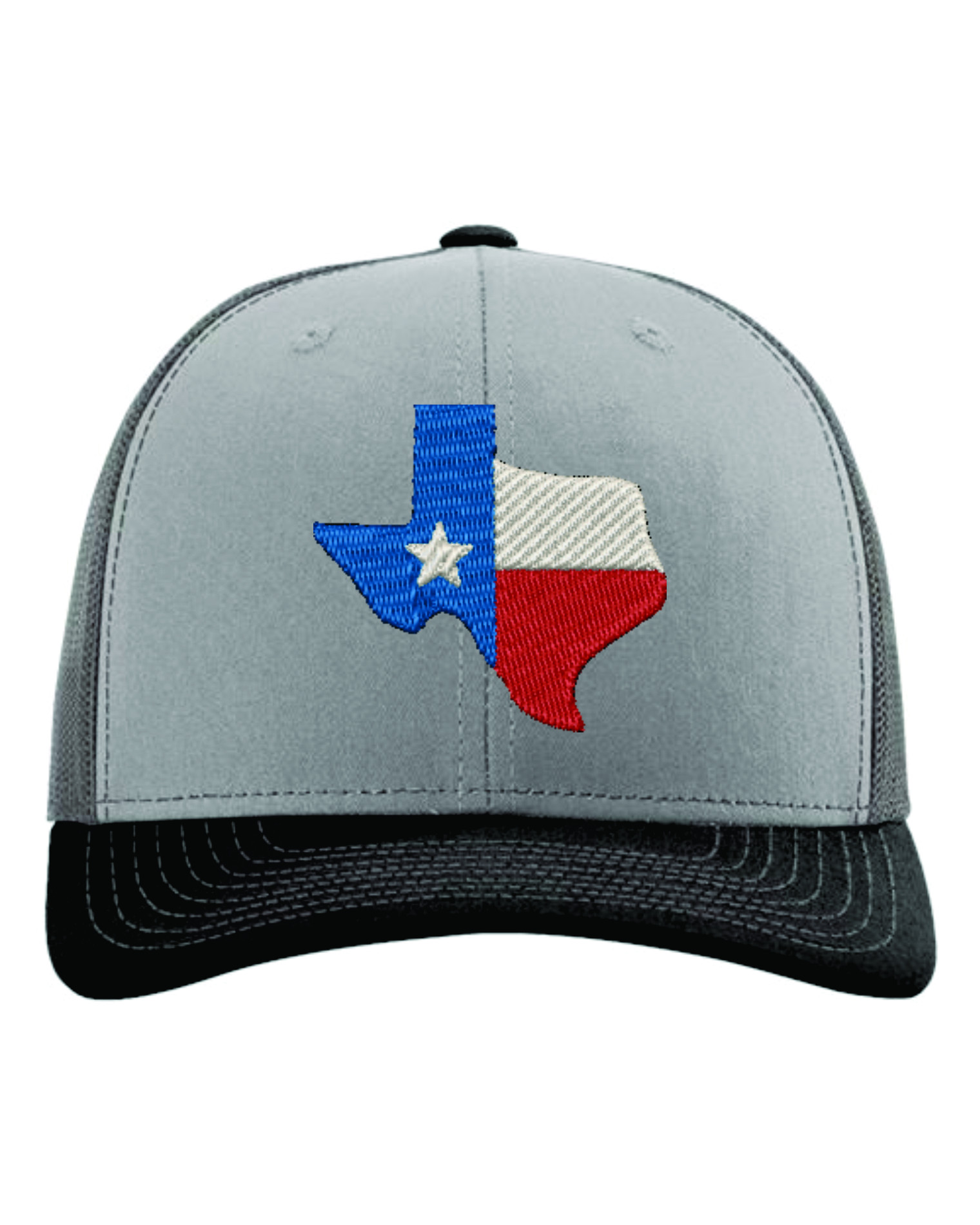 Texas Flag Hat – Heather Gray / Charcoal / Black