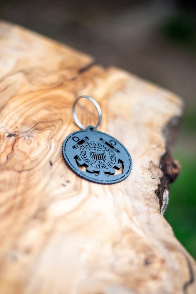 U.S. Coast Guard Patriotic Military Metal Keychain