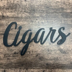 Cigars Metal Wall Art – Raven Black