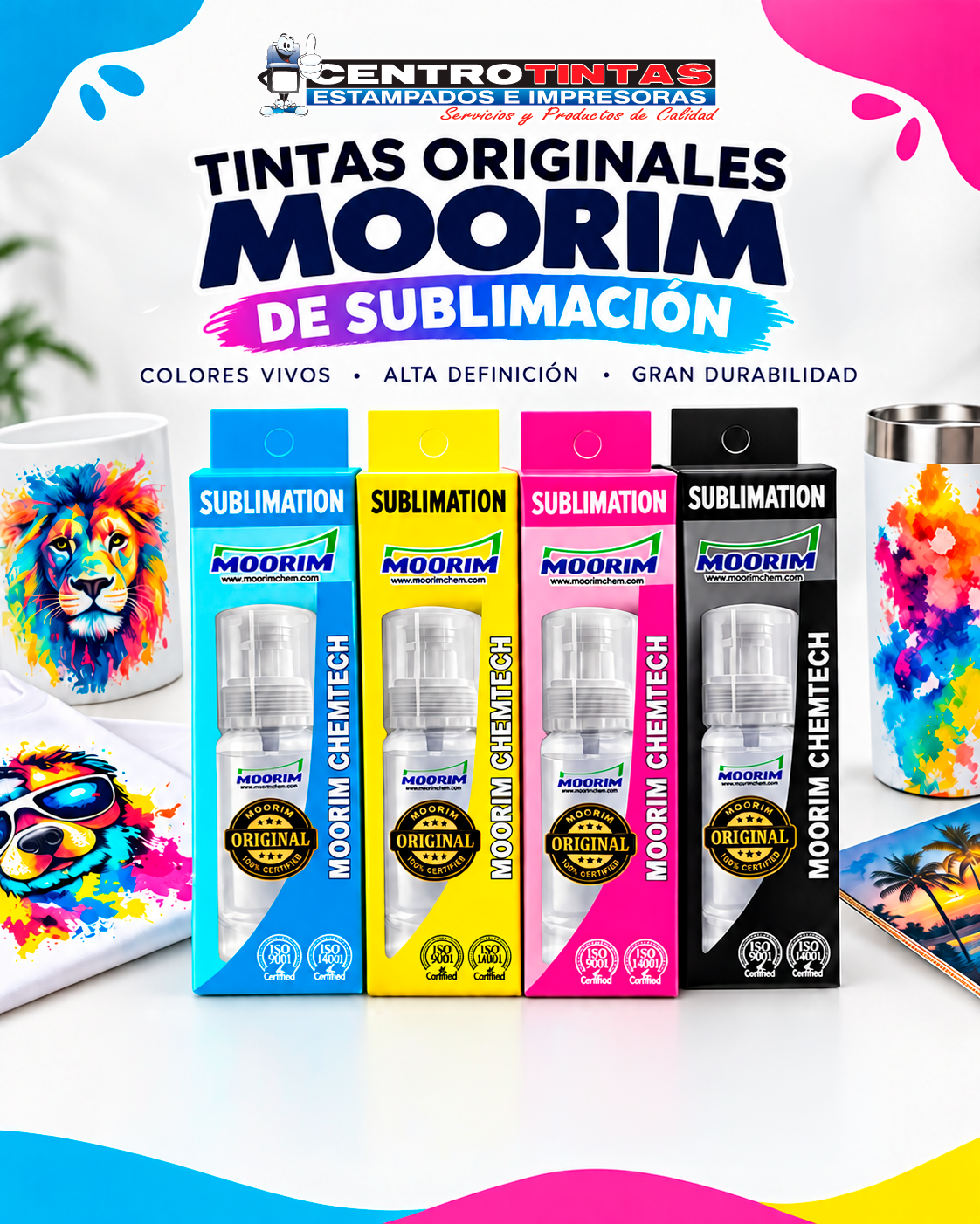 Tintas originales Moorim de Sublimación