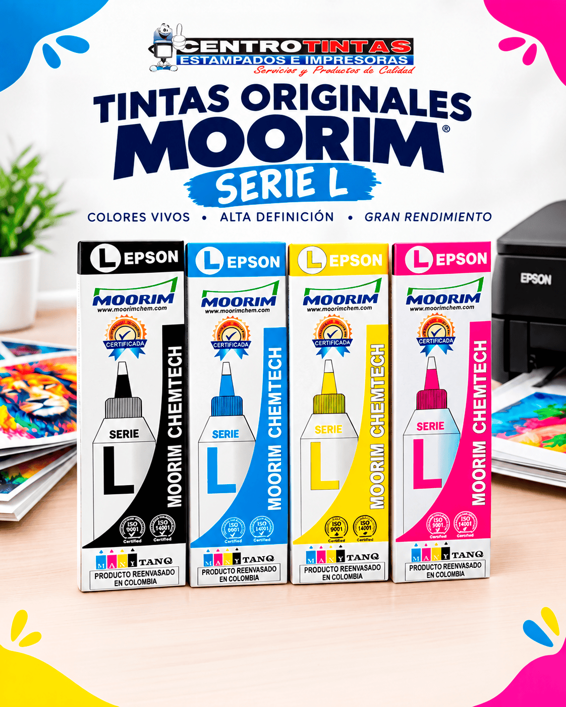 Tintas originales Moorim Epson