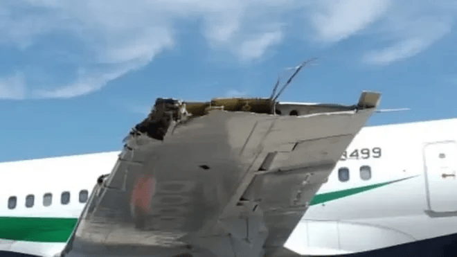 Avión de Venezolana de Aviación sufrió daños tras colisión en la Base Aérea El Libertador