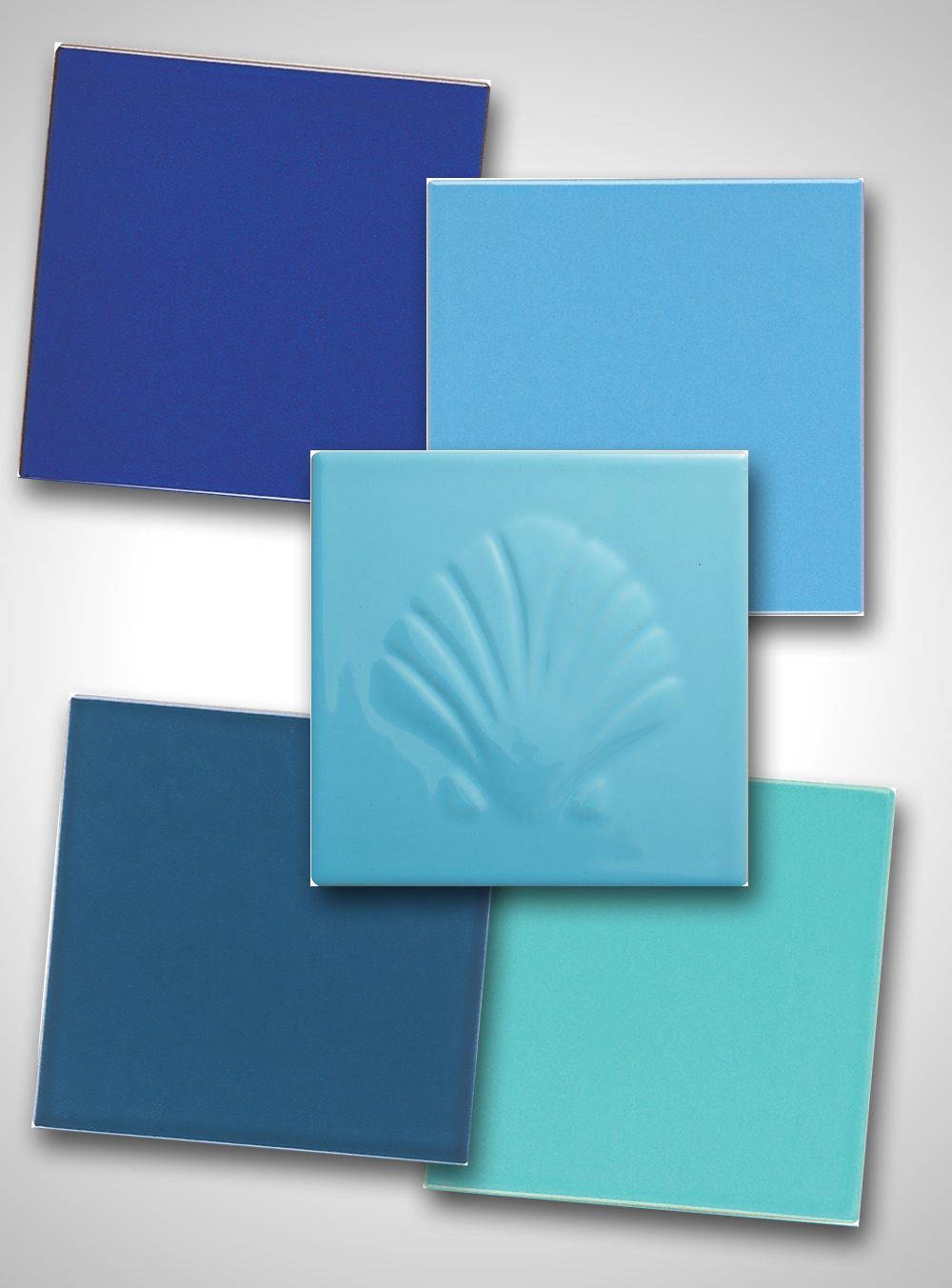 CELUCA キャビエル52アンプル 6″ x 6″ & Shell Deco – Cepac Tile
