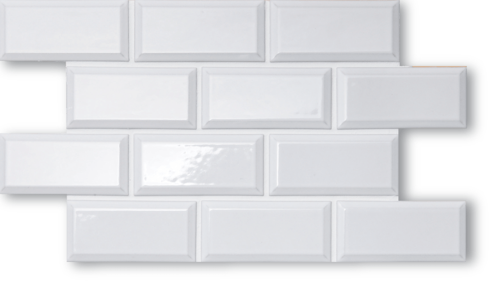 Contour CON-1B Glossy White (Beveled)