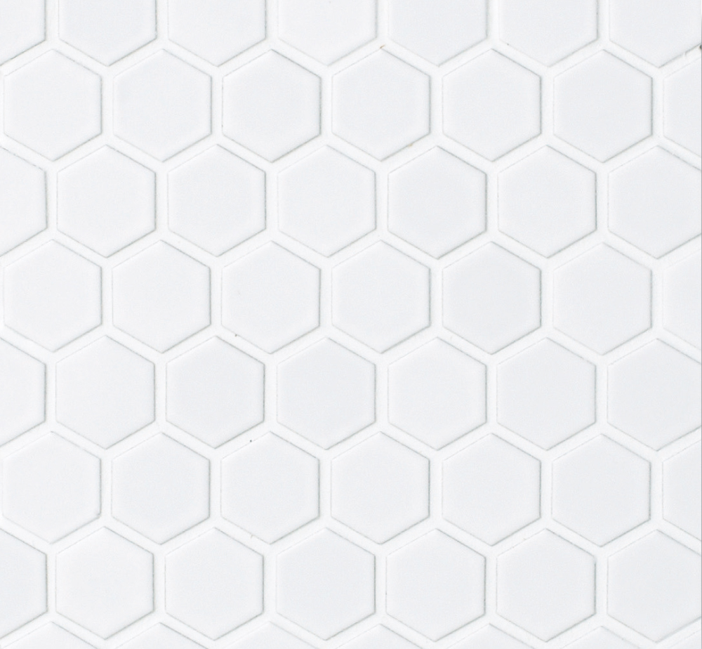 Retro Hexagon HEX-1M Matte White – Cepac Tile