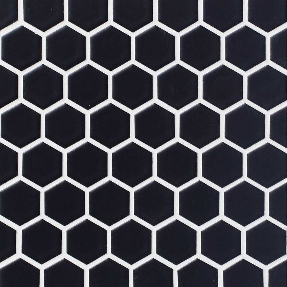 Retro Hexagon HEX-2M Matte Black – Cepac Tile