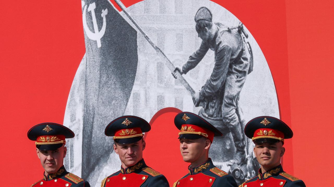 Photo: Russian service members line up before a rehearsal for a military parade marking the anniversary of the victory over Nazi Germany in World War Two in Red Square in central Moscow, Russia May 7, 2022. Credit: REUTERS/Maxim Shemetov TPX IMAGES OF THE DAY