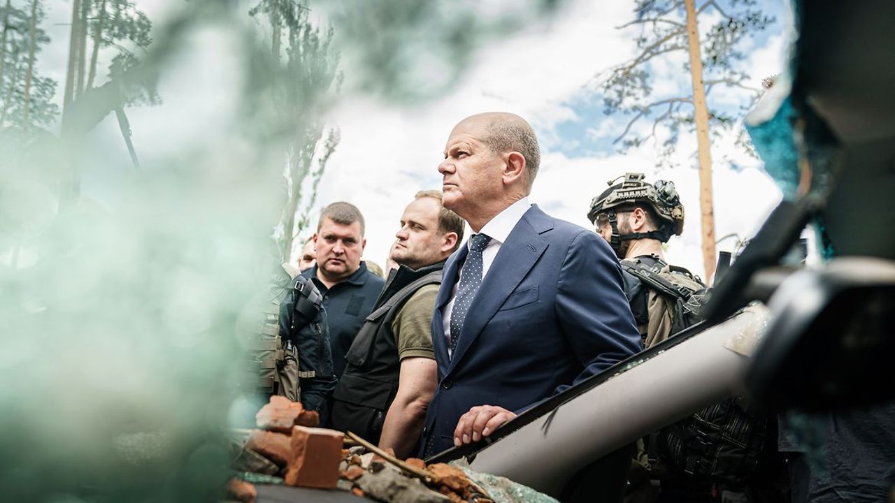 Photo: Chancellor Olaf Scholz, on a visit to Kyiv, June 16, 2022. Credit: Bundesregierung/Denzel