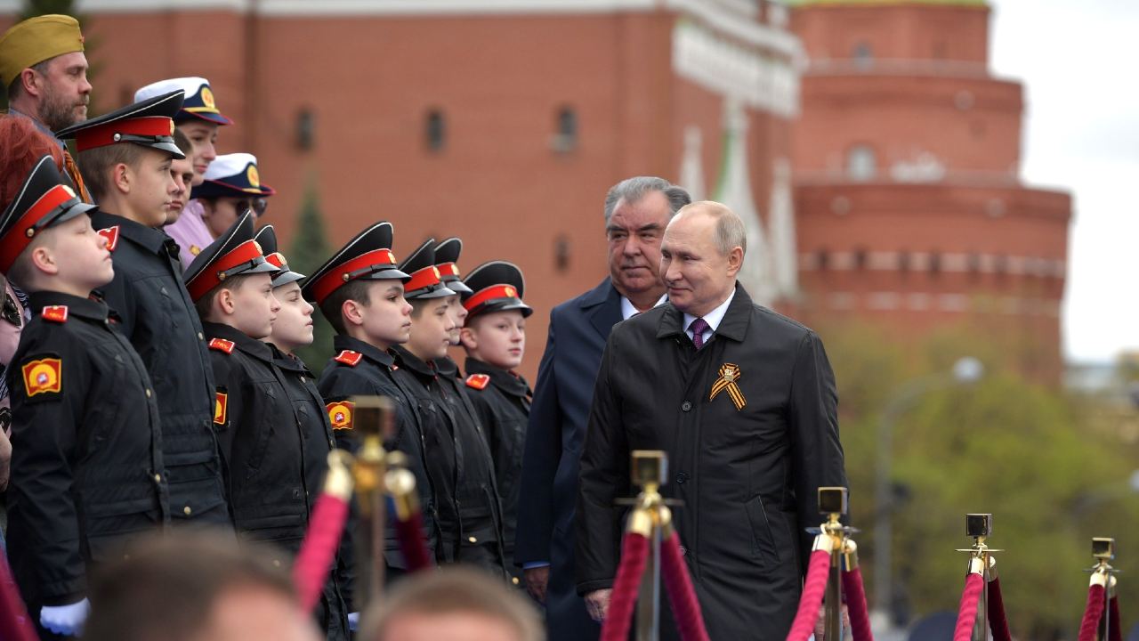 Photo: Vladimir Putin attended the military parade marking the 76th anniversary of the Victory in the 1941–1945 Great Patriotic War. May 2021. Credit: Kremlin.ru.