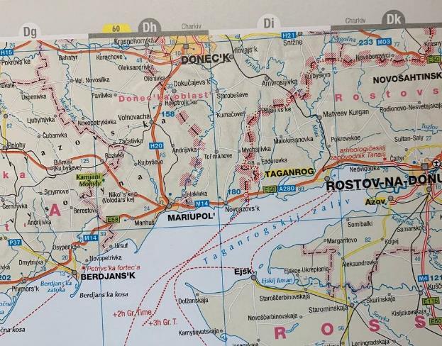 Photo: There is a border between Ukraine and the so-called Lugansk and Donetsk People's Republics on the territory of Ukraine. Credit: Source Mykola Golubei’s report “Dissemination of "soft" propaganda of the Russian Federation in Europe, Great Britain and the United States”, page 102. https://docs.google.com/document/d/1ckjsLsqH42niHXfPXorYVWdNSTyb4SjdWZJDjWQCV7o/edit