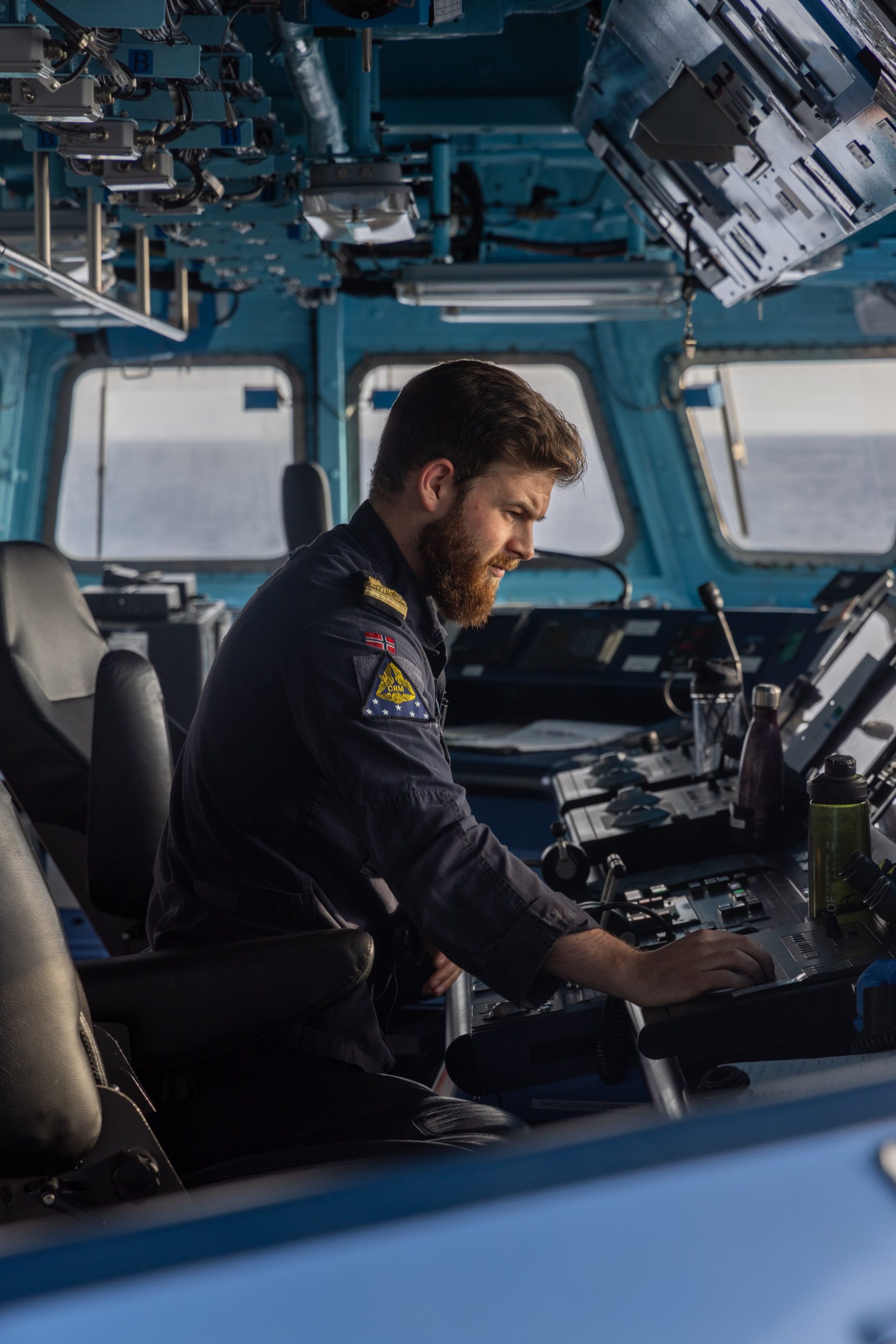 Photo: HNoMS Otto Sverdrup (F312) is using her Active Towed Array System(ATAS) to locate subsea vessels such as submarines. Credit: Norwegian Armed Forces via Twitter https://x.com/Forsvaret_no/status/1787812438525583533/photo/3