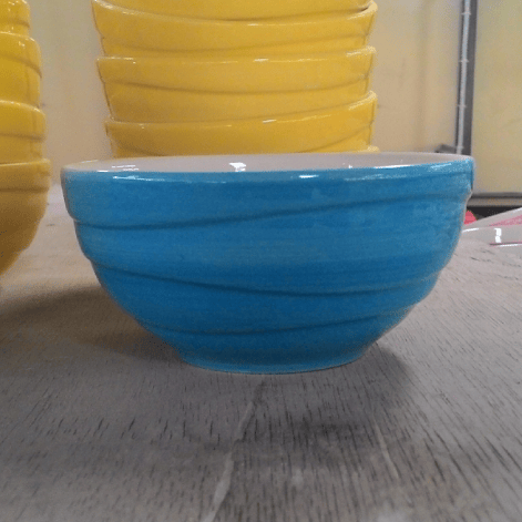 ชุดชามเซรามิคเคลือบสีเต็มใบ-สโตนแวร์