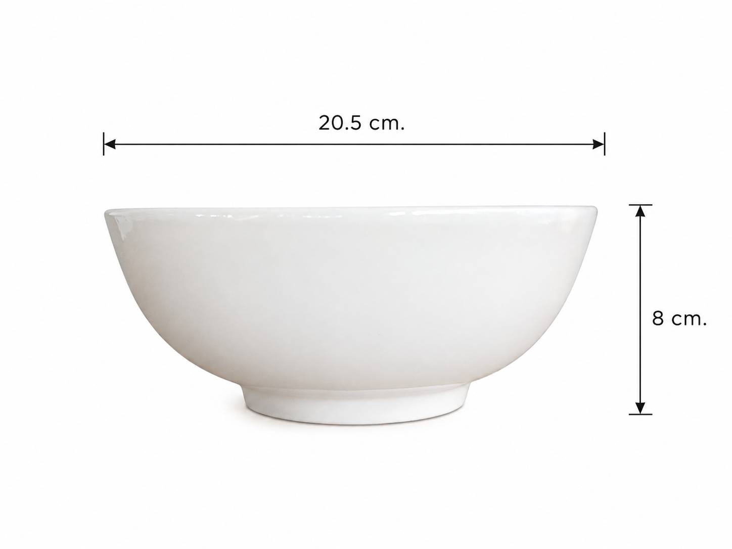 White Bowl 8 นิ้ว