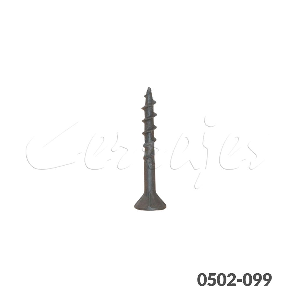 Tornillo para unión de madera cabeza plana "Sinker" #8 x1-1/2" (38,1 mm) PH2 Negro con punta