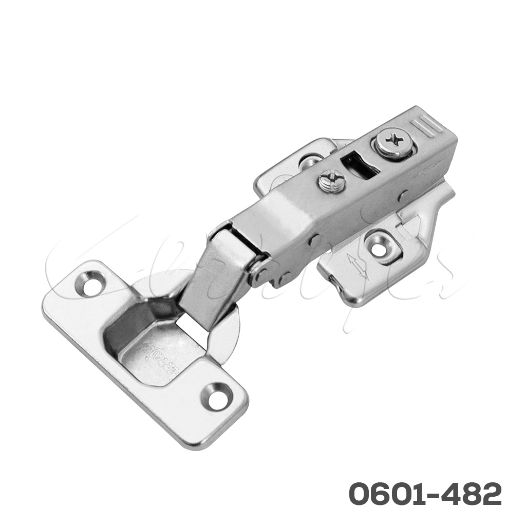 Bisagra Cerrajes Ø=35mm cuello 00 48x6mm 105° taquete Ø=5mm niquelada cierre suave base enganche rápido H0 c/ajuste